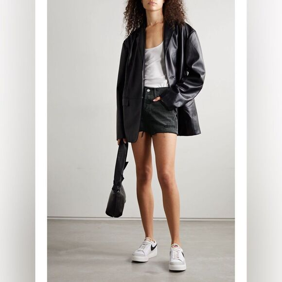 AGOLDE Women's Parker Vintage Cutoff Cotton Denim Shorts Size 24 - Picture 2 of 9